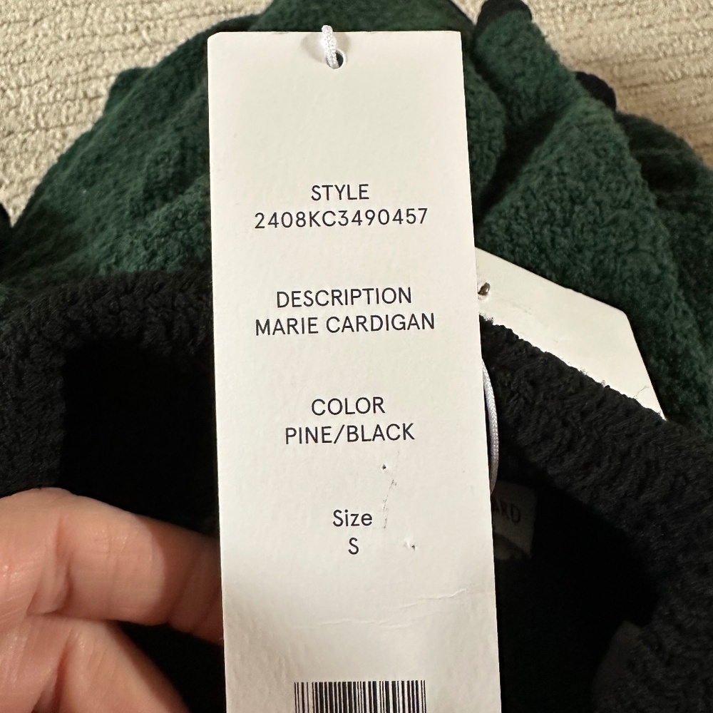 VERONICA BEARD Classically Chic Sweater Jacket Sz S NWT $400!! - Picture 4 of 4